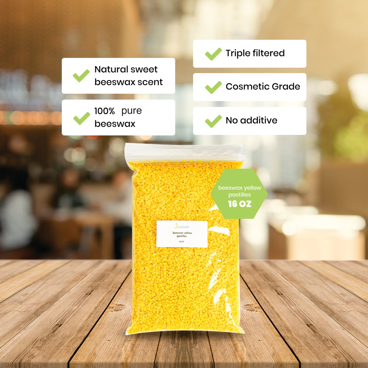Yellow Beeswax Pastilles