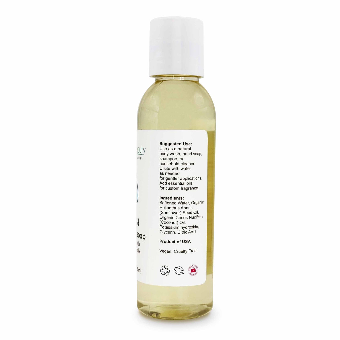 Liquid Castile Soap - Made with Organic Oils