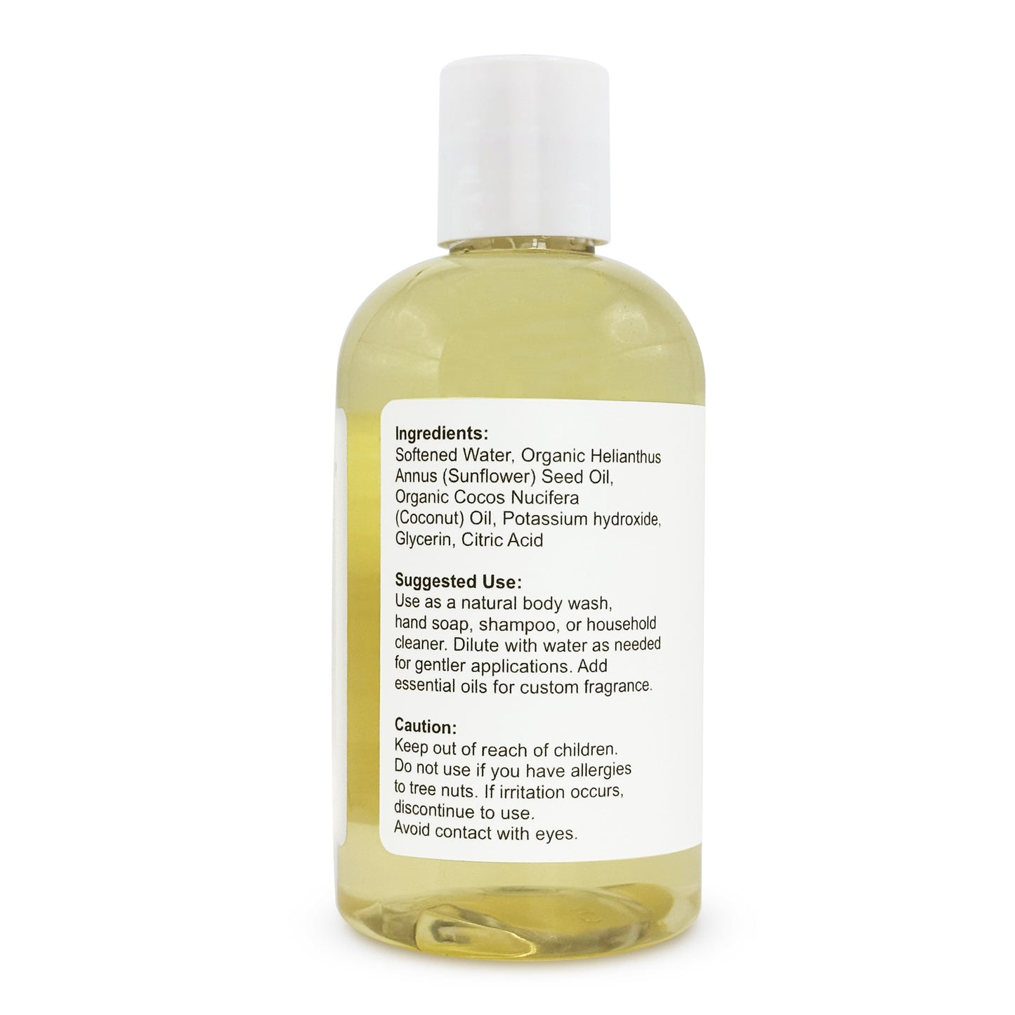 Liquid Castile Soap - Made with Organic Oils