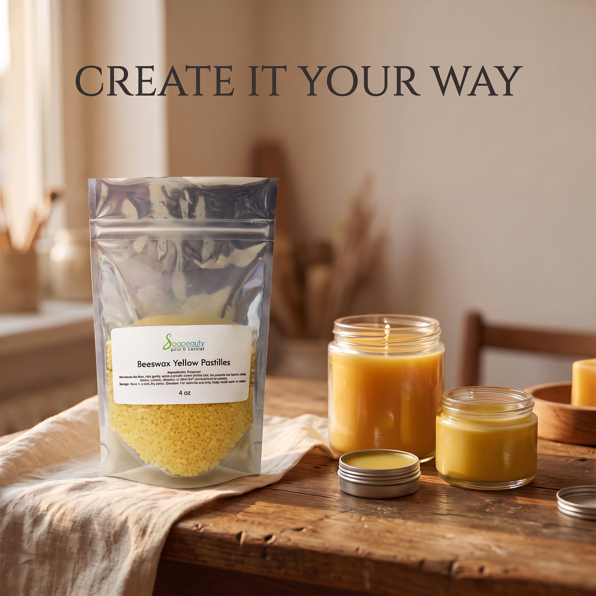 Yellow Beeswax Pastilles