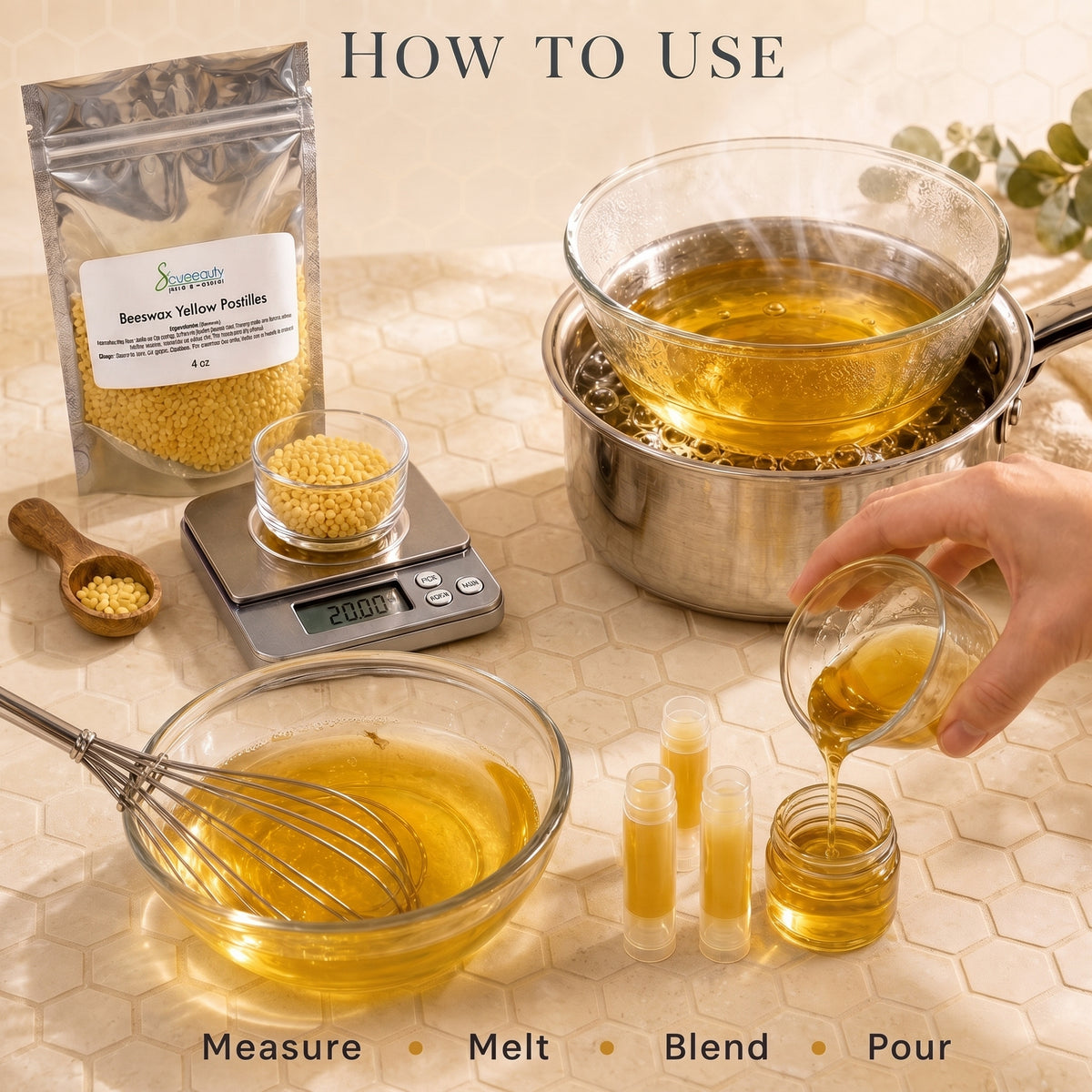 Yellow Beeswax Pastilles