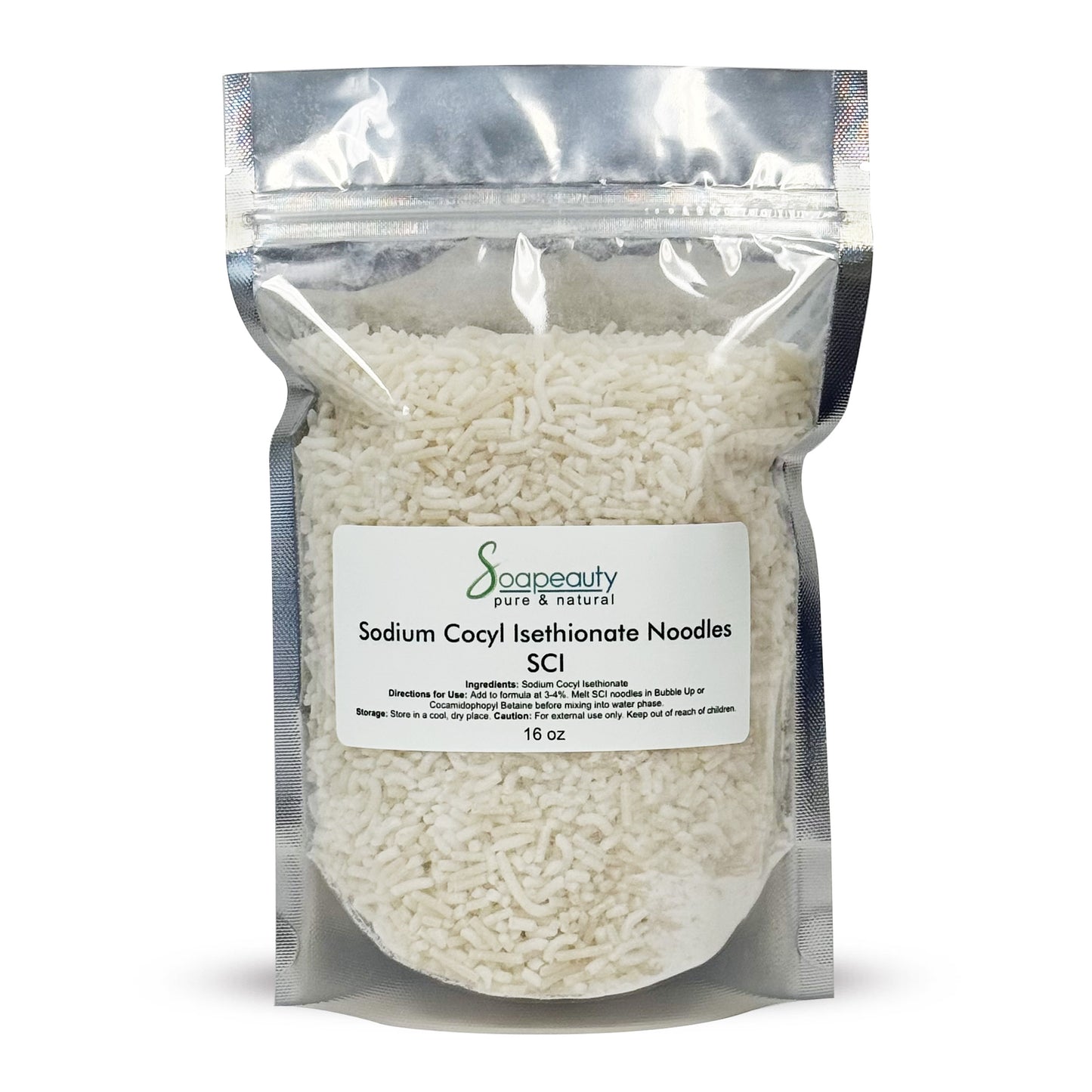 Sodium Cocoyl Isethionate (SCI) Noodles