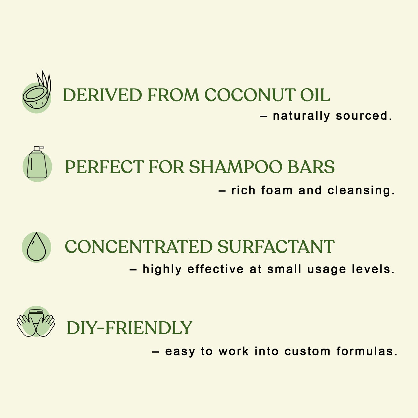 Sodium Coco Sulfate (SCS) Noodles