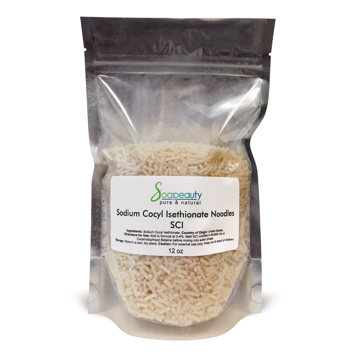 Sodium Cocoyl Isethionate (SCI) Noodles