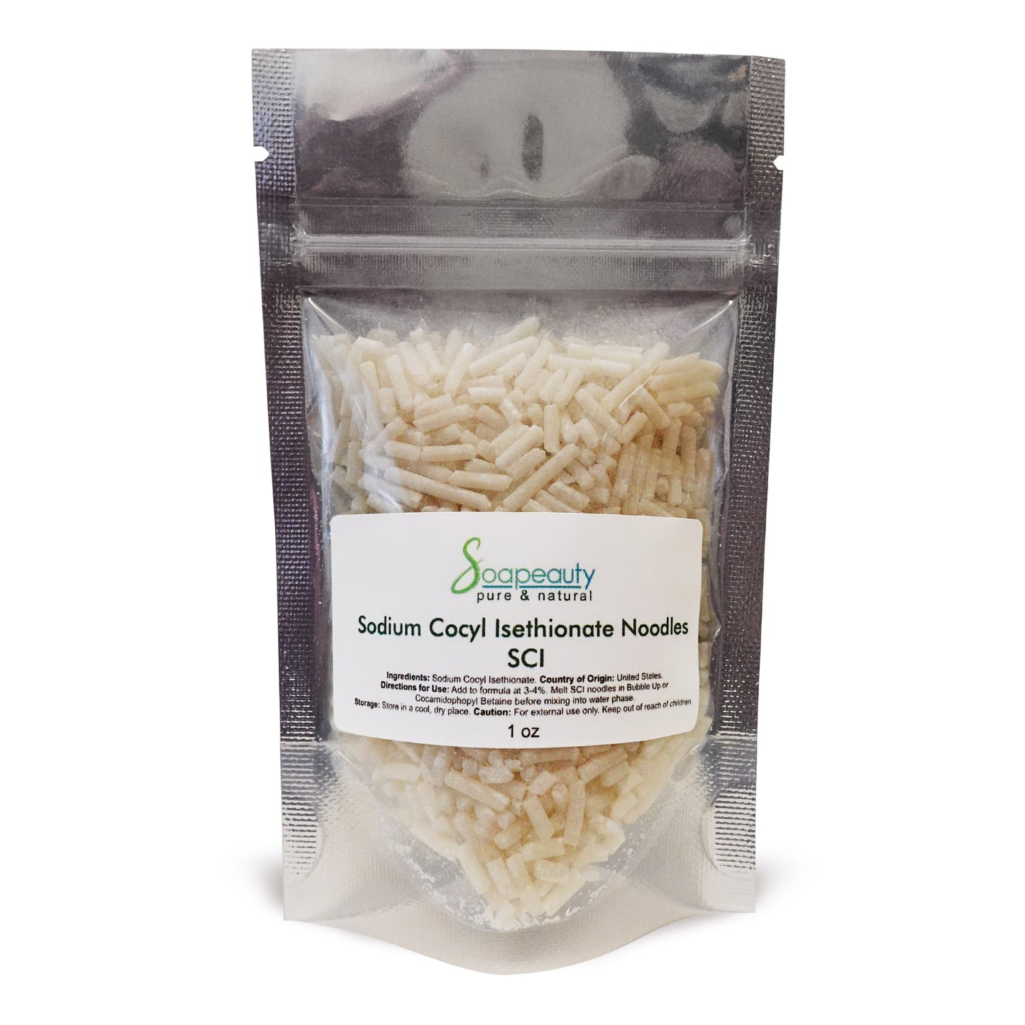 Sodium Cocoyl Isethionate (SCI) Noodles