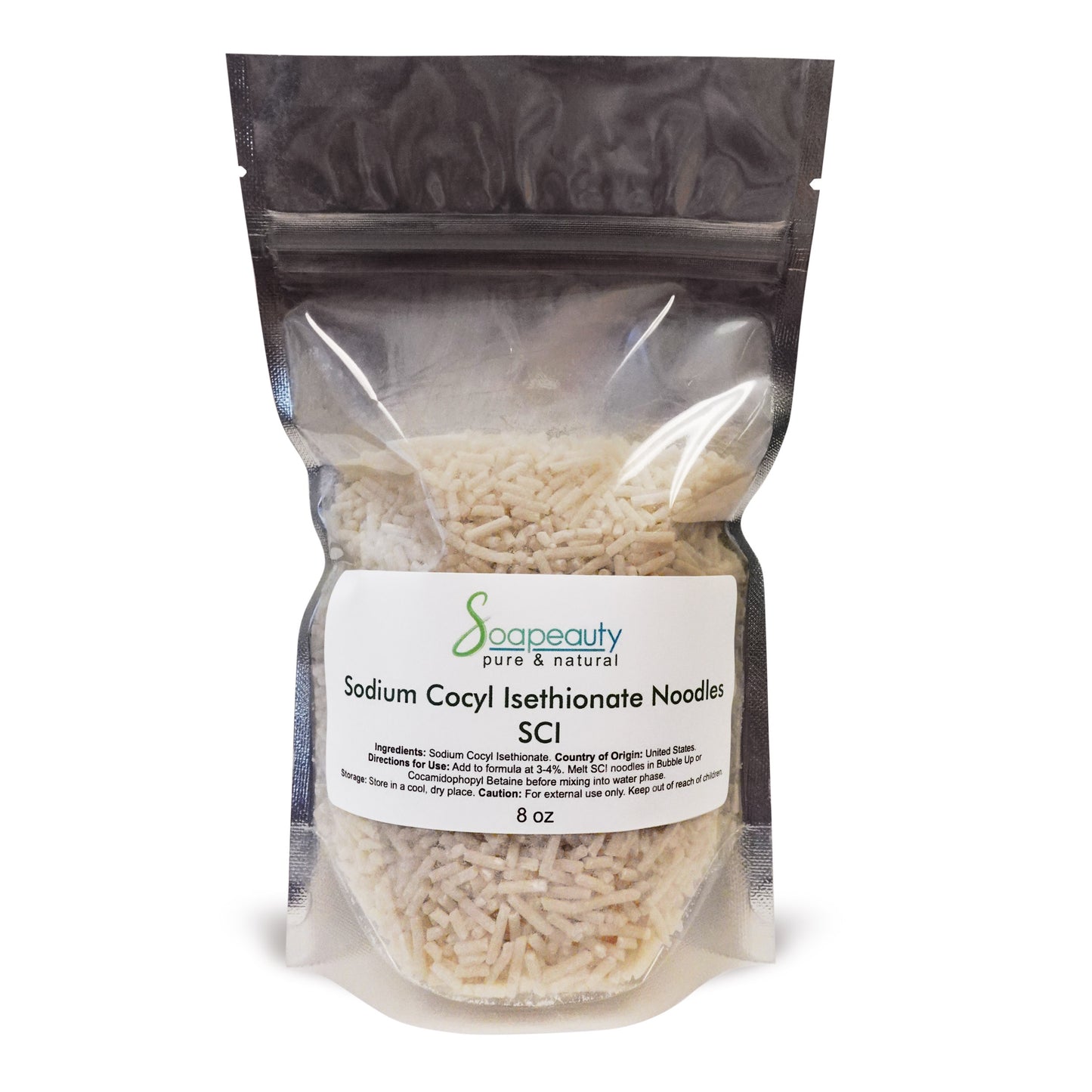 Sodium Cocoyl Isethionate (SCI) Noodles