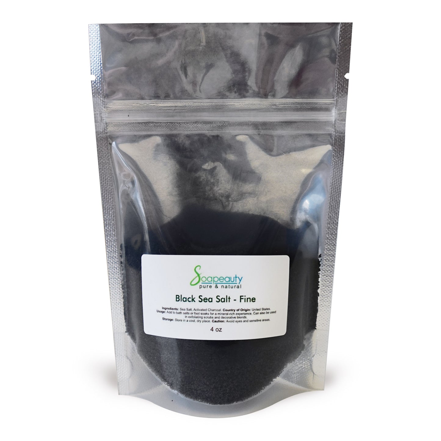 Hawaiian Black Lava Sea Salt Fine Grain