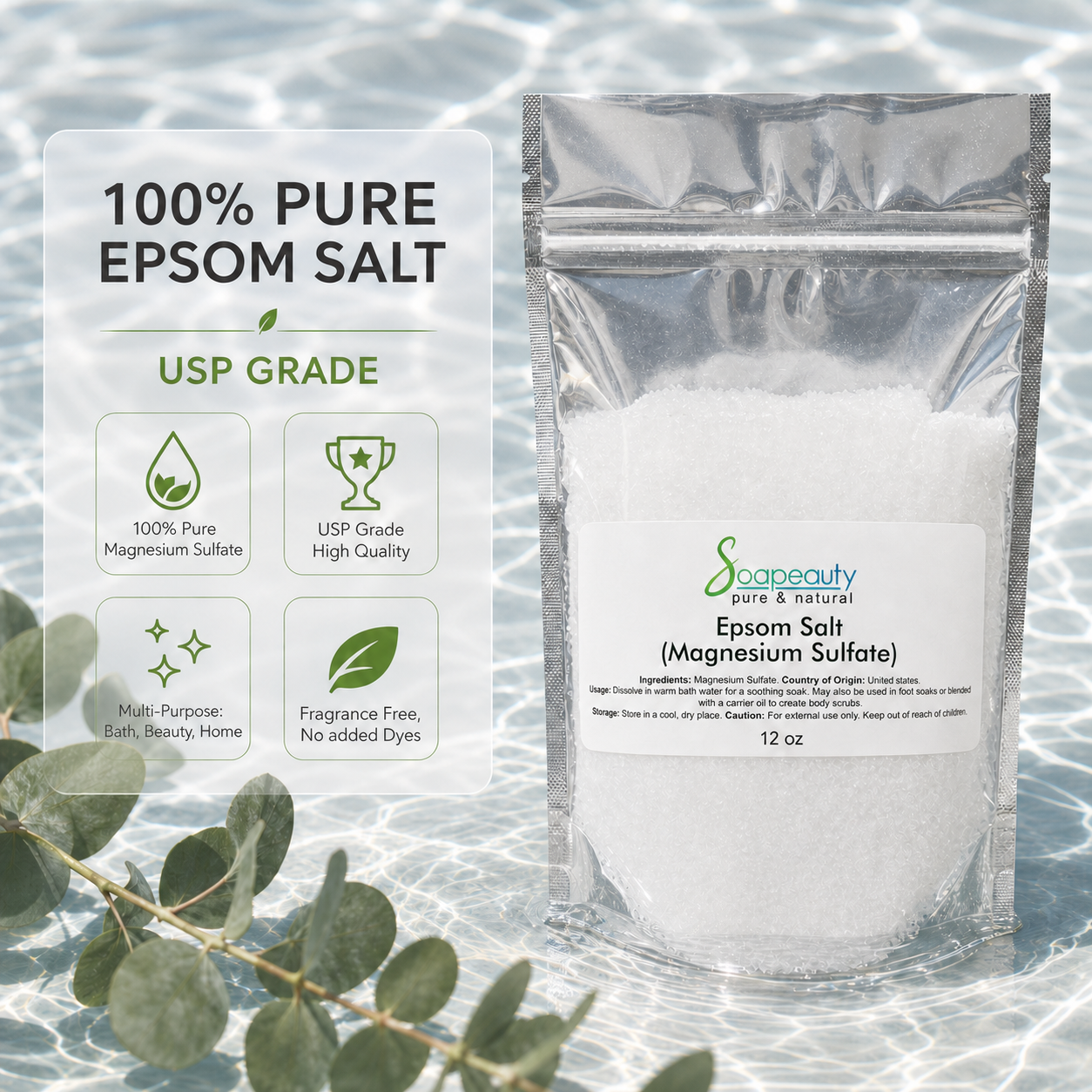Epsom Salt (Magnesium Sulfate) USP grade