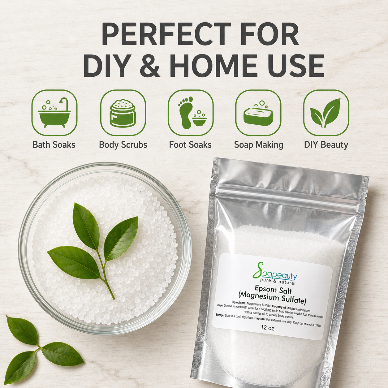 Epsom Salt (Magnesium Sulfate) USP grade